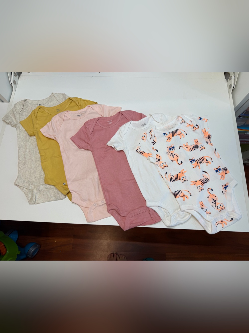 Bodysuit Bundle in White, Pink, Mauve, Mustard & Cream